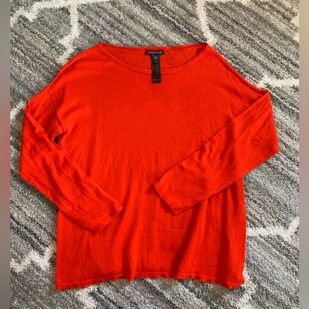 Eileen Fisher Cashmere Silk Blend Long Sleeve